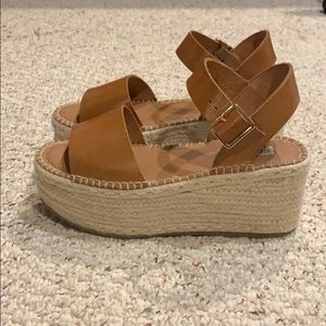Steve Madden brown Platform Espadrilles